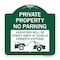 Signmission Private Parking Violators Will Be Towed Away at Vehicle Owners Expense, A-DES-GW-1818-23254 A-DES-GW-1818-23254 - alternate 1